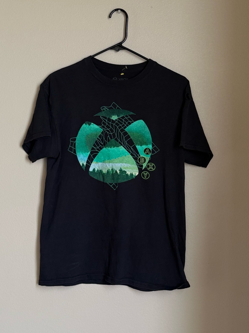 Xbox Graphic T-Shirt Black Gaming Tee Men’s Medium